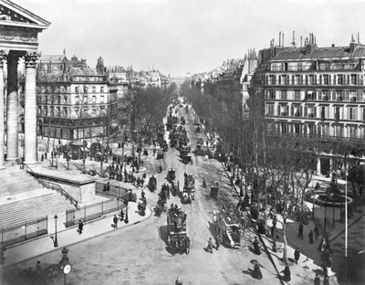 Gesamtansicht des Place de la Madeleine, späte 19. Jahrhundert von French Photographer